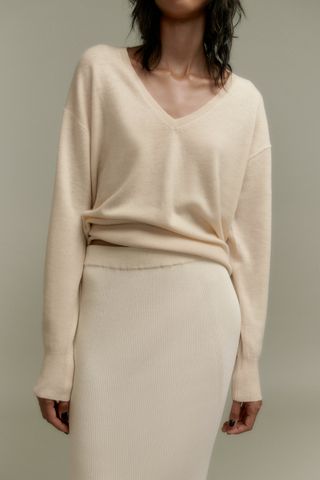 Zara + Extra Soft 100% Wool Sweater