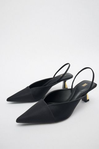 Zara + High-Heel Slingbacks