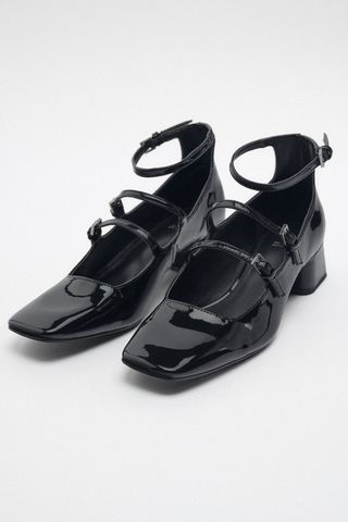 Zara + Block-Heel High Heels