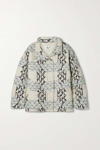 Sea + Clemence Oversized Quilted Printed Cotton Jacket