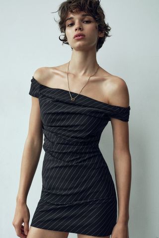 Zara + Pinstripe Mini Dress