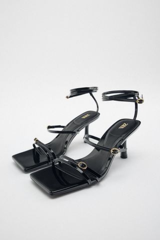 Zara + Patent Effect High Heeled Sandals