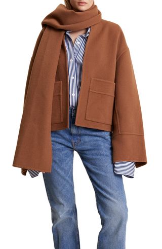 A.L.C. + Finley Oversize Wool Blend Jacket & Scarf