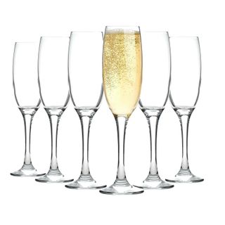 eBay + Champagne Flutes, Set of 6