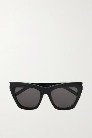 Saint Laurent + Black Kate Cat-Eye Sunglasses