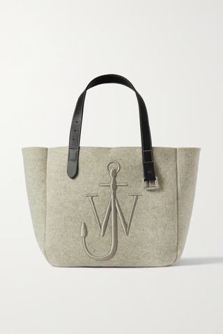 J.W. Anderson + Embroidered Leather Trim Tote