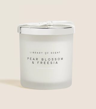 Marks and Spencer + Library of Scent Pear Blossom & Freesia Candle