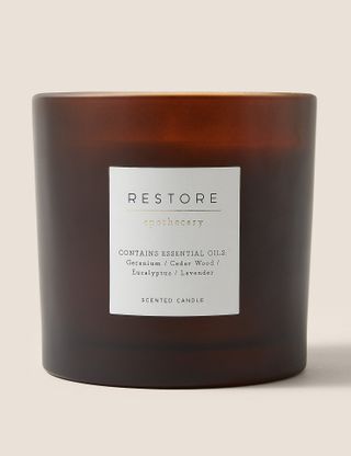 Apothecary + Restore 3 Wick Candle