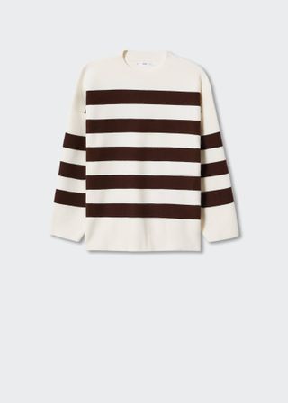 Mango + Striped Knit Sweater