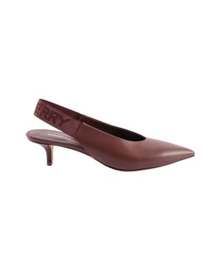 Burberry + Logo Tape Slingback Pumps, From Italist