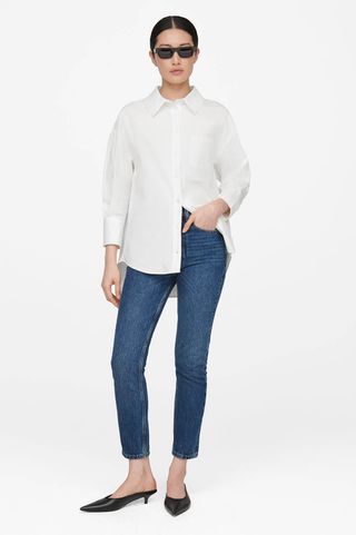 Anine Bing + Mika Shirt - White