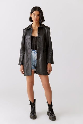 Urban Renewal + Vintage Leather Trench Jacket