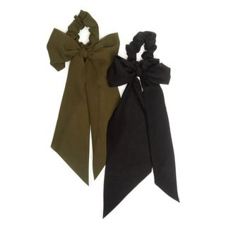 Kitsch + Crepe Scarf Scrunchies 2 Piece Set