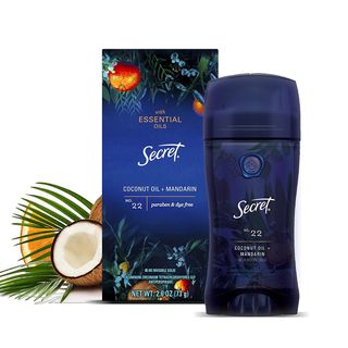 Secret + Antiperspirant Deodorant With Pure Essential Oils in Coconut Oil & Mandarin