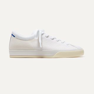 Rothy's + The Lace Up Sneaker in Bright White