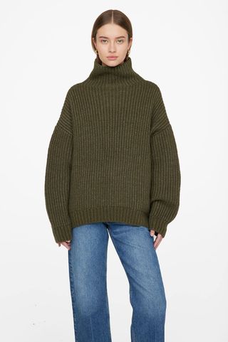 Anine Bing + Sydney Sweater in Olive