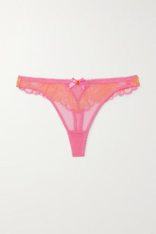 Agent Provocateur + Yara Stretch-Tulle Lace Thong