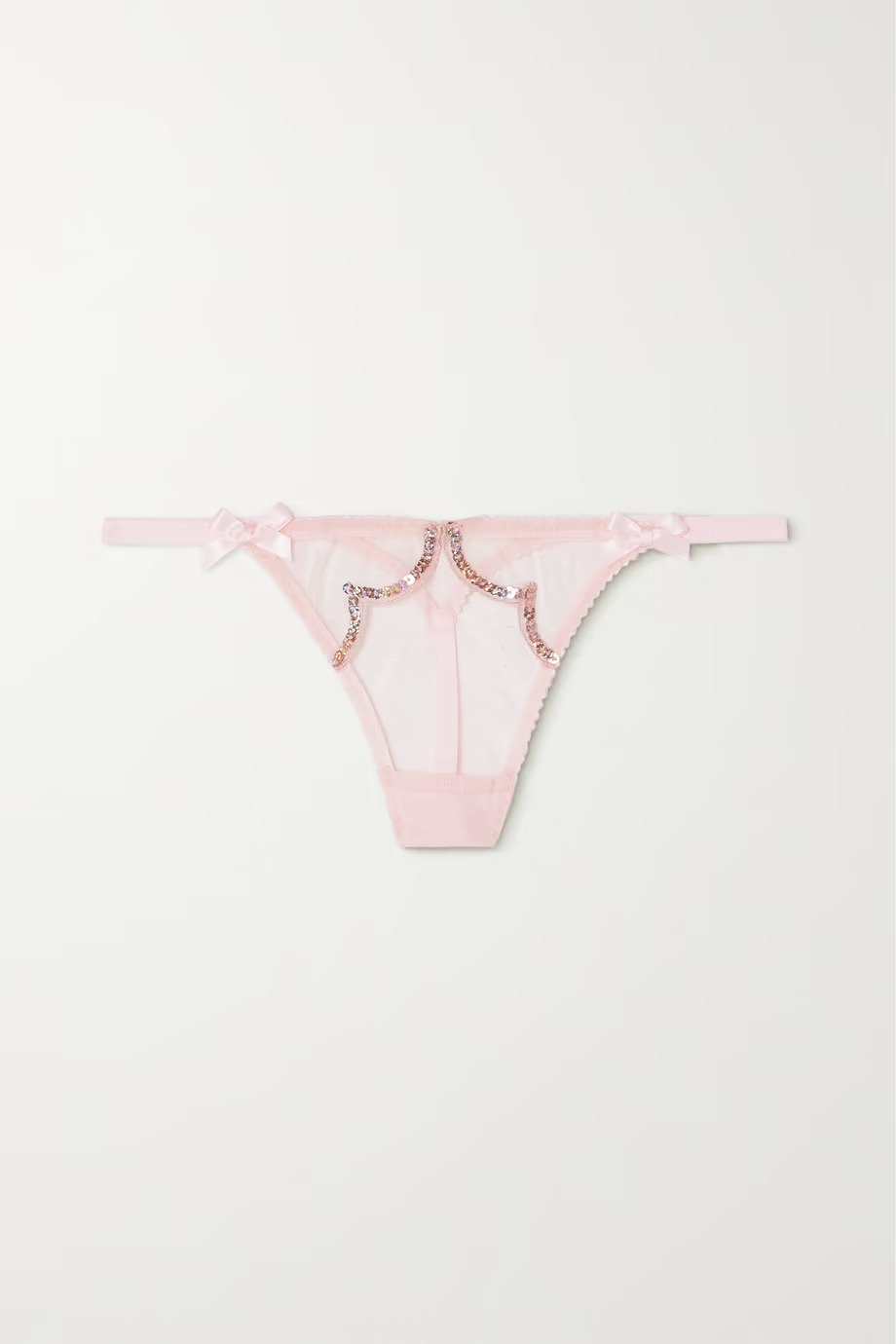 Agent Provocateur + Lorna Party Sequin-Embellished Thong