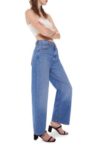Mother + The Fun Dip High Waist Ankle Nostretch Jeans