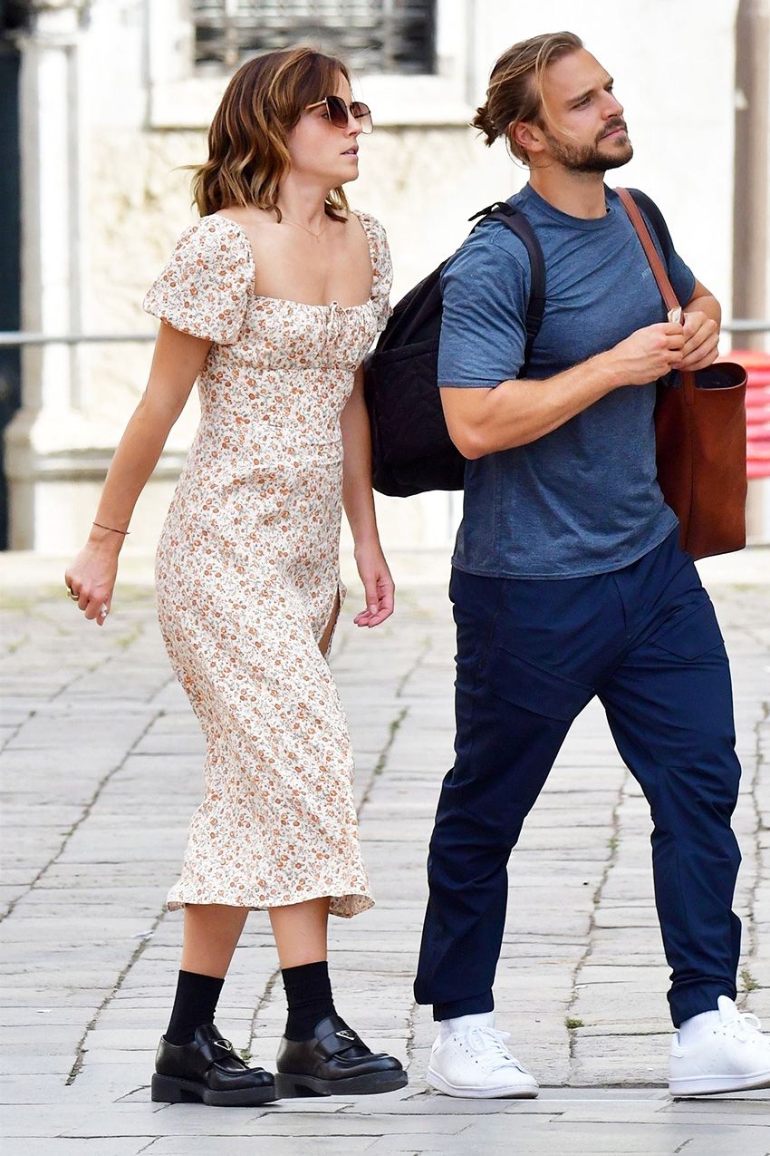 Emma Watson Wore a Reformation Dress With Trendy Loafers | Who What Wear