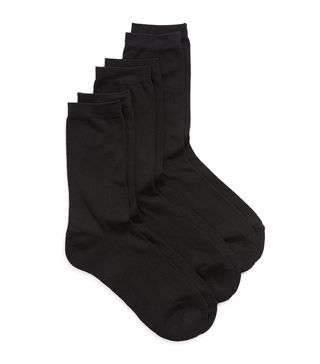 Nordstrom + Assorted 3-Pack Pillow Sole Crew Socks