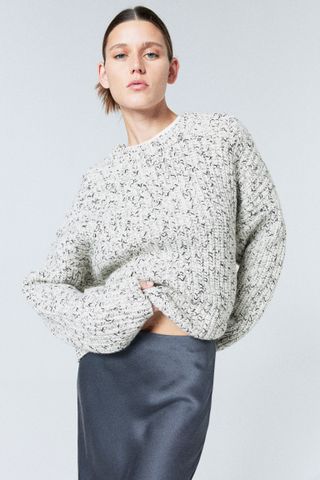 H&M + Oversized Wool-Blend Jumper