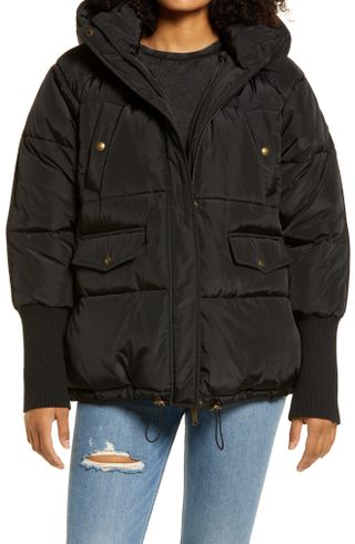 Sam Edelman + Short Water Repellent Puffer Jacket