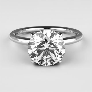 Aether + Classic Solitaire Diamond Engagement Ring