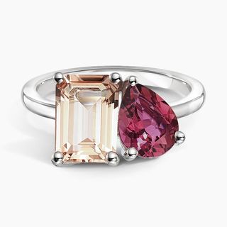 Brilliant Earth + Toi Et Moi Morganite and Pink Tourmaline Cocktail Ring