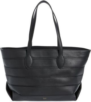 Khaite + Florence Stripe Leather Tote