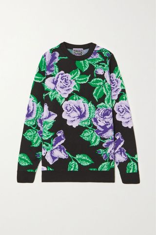 Richard Quinn + Floral-Jacquard Sweater