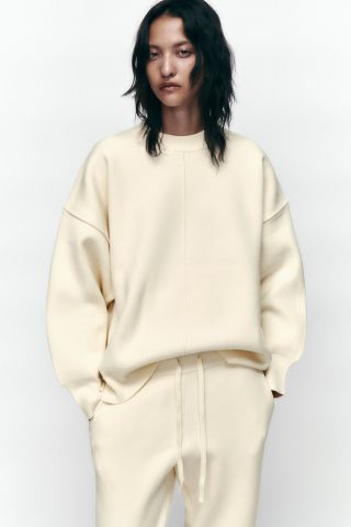 Zara + Knit Sweatshirt