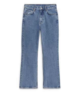 Arket + Flared Cropped Stretch Jeans