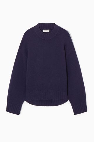 COS + Chunky Pure Cashmere Crew-Neck Jumper