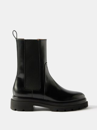 Santoni + Forester Leather Chelsea Boots