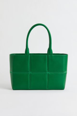 H&M + Leather Shopper