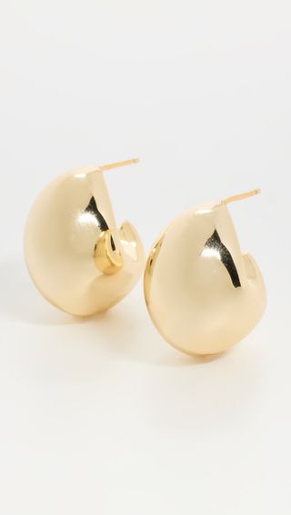 By Adina Eden + Chunky Graduated Hoop Earrings