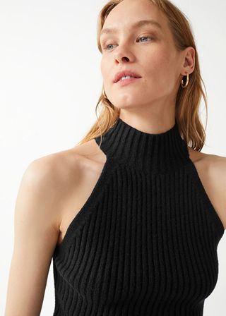 & Other Stories + Sleeveless Turtleneck Knit Top