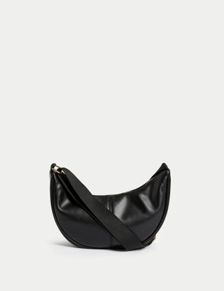 M&S Collection + Faux Leather Sling Cross Body Bag