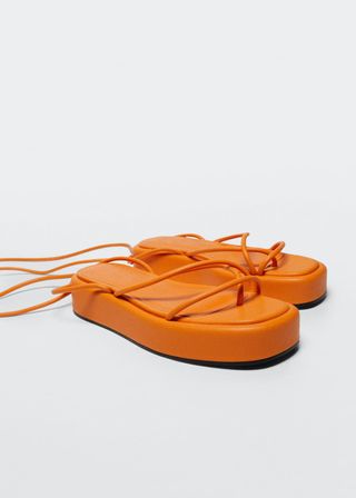 Mango + Platform Strap Sandals