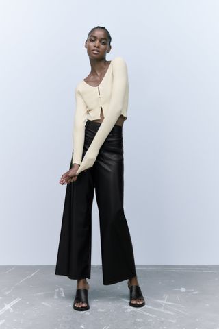 Zara + Knit cropped jacket