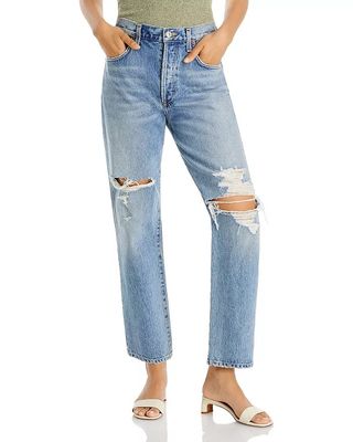 Citizens of Humanity + Emery High Rise Cropped Straight Leg Relaxed Fit Jeans in Heatwave
