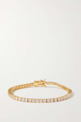 Crystal Haze Jewelry + Serena Gold-Plated Cubic Zirconia Bracelet