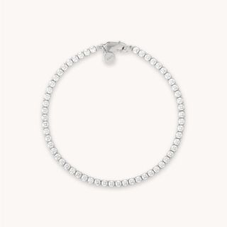 Astrid 
Miyu + Bold Tennis Chain Bracelet in Silver