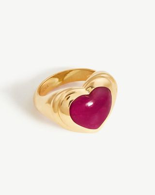 Missoma + Jelly Heart Gemstone Ring