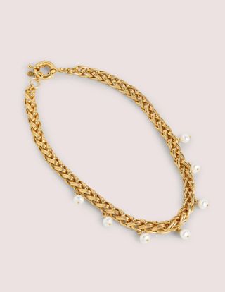 Boden + Chunky Chain Pearl Necklace