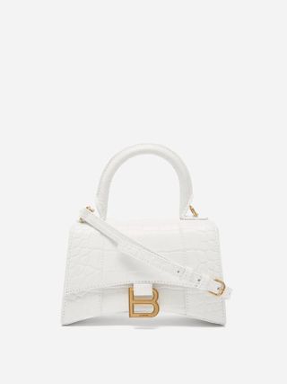 Balenciaga + Hourglass XS Leather Bag