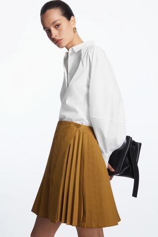 COS + Pleated Miniskirt