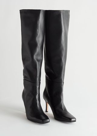 & Other Stories + Knee High Leather Glove Boots