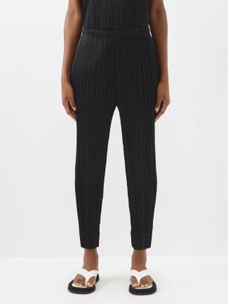 Pleats Please Issey Miyake + Technical-Pleated Trousers